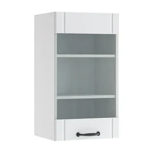 Glazen keukenkast wit landhuis 40×34.1×72 fame-line Glazen keukenkast wit landhuis 40×34.1×72 fame-line