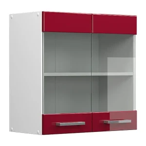 Glazen keukenkast rode hoogglans 60x31x60 r-line