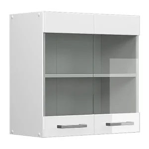Glazen keukenkast wit hoogglans 60x31x60 r-line Glazen keukenkast wit hoogglans 60x31x60 r-line