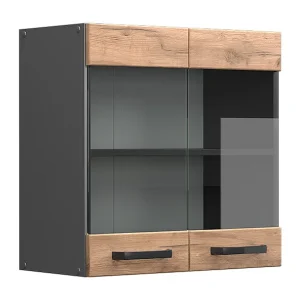 Glazen keukenkast krachtige eik goud 60x31x60 r-line Glazen keukenkast krachtige eik goud 60x31x60 r-line
