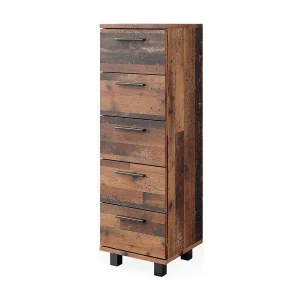 Halfhoge kast eiken rustiek 30x30x95 ilias Halfhoge kast eiken rustiek 30x30x95 ilias