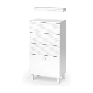 Halfhoge kast wit 60.2×37.2×113 sola