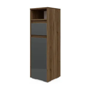 Halfhoge kast antraciet hoogglans 30.2x30x96.3 majest Halfhoge kast antraciet hoogglans 30.2x30x96.3 majest