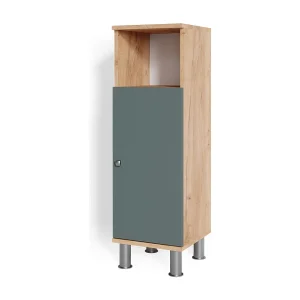 Halfhoge kast groen 30x30x95 fynn