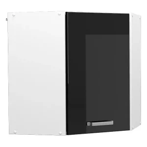 Hoek hangkast zwart hoogglans 57×34.1×60 r-line Hoek hangkast zwart hoogglans 57×34.1×60 r-line