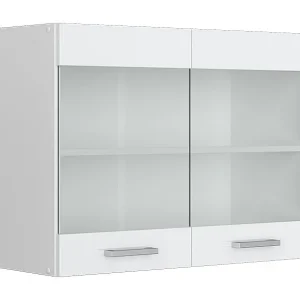 Glazen keukenkast wit hoogglans 80x31x60 r-line Glazen keukenkast wit hoogglans 80x31x60 r-line