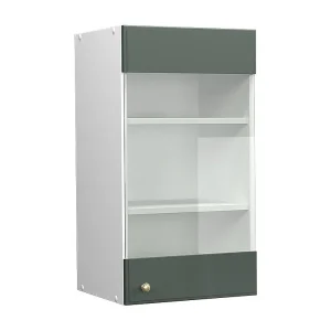 Glazen keukenkast groen-goud landhuis 40×34.1×72 fame-line Glazen keukenkast groen-goud landhuis 40×34.1×72 fame-line