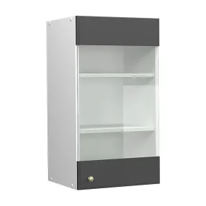 Glazen keukenkast antraciet-goud 40×34.1×72 fame-line Glazen keukenkast antraciet-goud 40×34.1×72 fame-line