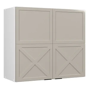 Glazen keukenkast grijsbeige 80×34.1×72 fame-line Glazen keukenkast grijsbeige 80×34.1×72 fame-line