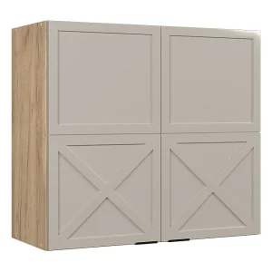 Glazen keukenkast grijsbeige 80×34.1×72 fame-line Glazen keukenkast grijsbeige 80×34.1×72 fame-line