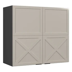 Glazen keukenkast grijsbeige 80×34.1×72 fame-line Glazen keukenkast grijsbeige 80×34.1×72 fame-line