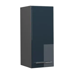 Hangkast donkerblauw hoogglans 30×34.1×72 fame-line