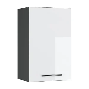 Hangkast wit hoogglans 45×34.1×72 fame-line