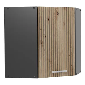 Hoek hangkast artisanaal eiken 57×34.1×60 r-line Hoek hangkast artisanaal eiken 57×34.1×60 r-line