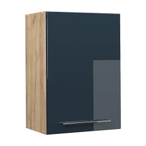 Hangkast donkerblauw hoogglans 50×34.1×72 fame-line