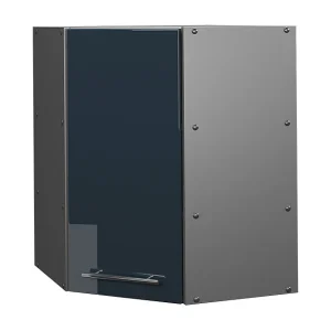 Hoek hangkast donkerblauw hoogglans 57×34.1×72 fame-line Hoek hangkast donkerblauw hoogglans 57×34.1×72 fame-line