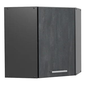 Hoek hangkast zwart beton 57×34.1×60 r-line Hoek hangkast zwart beton 57×34.1×60 r-line