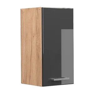Hangkast antraciet hoogglans 30x31x60 r-line Hangkast antraciet hoogglans 30x31x60 r-line