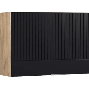 Hangkast zwart gestreept 60×34.1×40 fame-line
