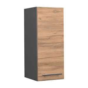 Hangkast krachtige eik goud 30×34.1×72 fame-line