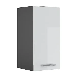 Hangkast wit hoogglans 30x31x60 r-line Hangkast wit hoogglans 30x31x60 r-line