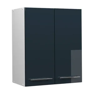Hangkast donkerblauw hoogglans 60×34.1×72 fame-line Hangkast donkerblauw hoogglans 60×34.1×72 fame-line