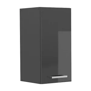 Hangkast antraciet hoogglans 30x31x60 r-line Hangkast antraciet hoogglans 30x31x60 r-line