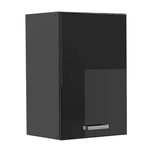 Hangkast zwart hoogglans 40x31x60 r-line