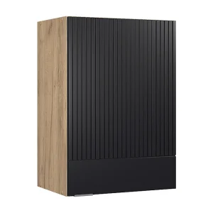 Hangkast zwart gestreept 50×34.1×72 fame-line