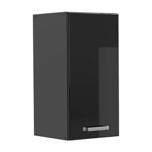Hangkast zwart hoogglans 30x31x60 r-line