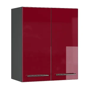 Hangkast bordeauxrode hoogglans 60×34.1×72 fame-line