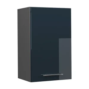 Hangkast donkerblauw hoogglans 45×34.1×72 fame-line