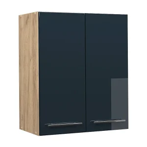 Hangkast donkerblauw hoogglans 60×34.1×72 fame-line Hangkast donkerblauw hoogglans 60×34.1×72 fame-line