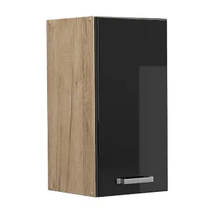 Hangkast zwart hoogglans 30x31x60 r-line