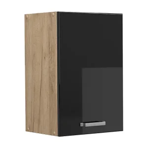Hangkast zwart hoogglans 40x31x60 r-line