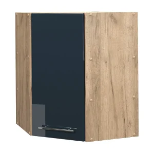 Hoek hangkast donkerblauw hoogglans 57×34.1×72 fame-line Hoek hangkast donkerblauw hoogglans 57×34.1×72 fame-line