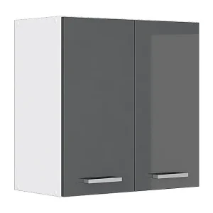 Hangkast antraciet hoogglans 60x31x60 r-line Hangkast antraciet hoogglans 60x31x60 r-line
