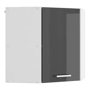 Hoek hangkast antraciet hoogglans 57×34.1×60 r-line Hoek hangkast antraciet hoogglans 57×34.1×60 r-line