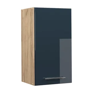 Hangkast donkerblauw hoogglans 40×34.1×72 fame-line
