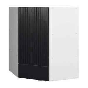 Hoek hangkast zwart gestreept 57×34.1×72 fame-line Hoek hangkast zwart gestreept 57×34.1×72 fame-line
