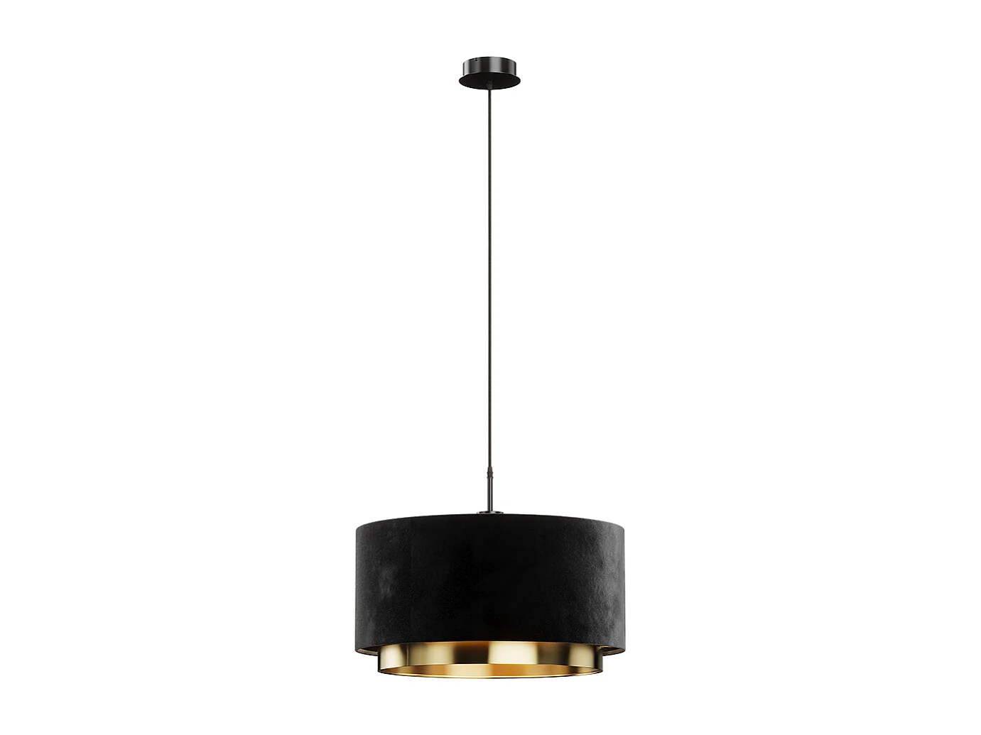 hangkroonluchter zwart 45x45x25.7 goldamo