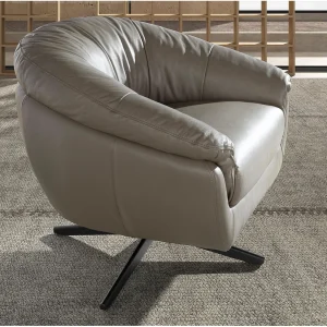 Grijze leren draaifauteuil 5138 ANGEL CERDA Grijze leren draaifauteuil 5138 ANGEL CERDA