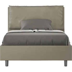 Gestoffeerd Bed 120×210 zonder lattenbodem kunstleer cappuccino Antea Large Gestoffeerd Bed 120×210 zonder lattenbodem kunstleer cappuccino Antea Large