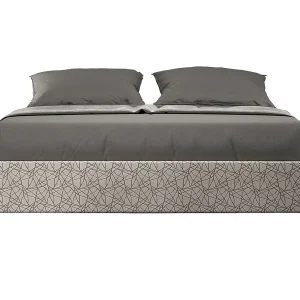 Gestoffeerd Bed 160×200 met lattenbodem stof Era 02 grijs Azelia