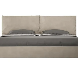 Gestoffeerd Bed 200×210 zonder lattenbodem microvezel zand Antea Large