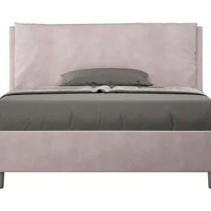 Gestoffeerd Bed 140×210 zonder lattenbodem microvezel lila Antea Large Gestoffeerd Bed 140×210 zonder lattenbodem microvezel lila Antea Large