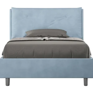 Gestoffeerd Bed 120×190 zonder lattenbodem microvezel lichtblauw Appia Large Gestoffeerd Bed 120×190 zonder lattenbodem microvezel lichtblauw Appia Large