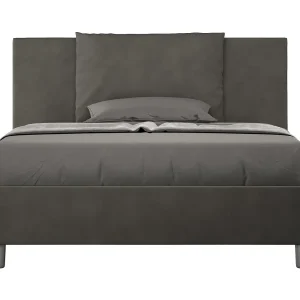 Gestoffeerd Bed 140×190 zonder lattenbodem microvezel grijs Antea Gestoffeerd Bed 140×190 zonder lattenbodem microvezel grijs Antea