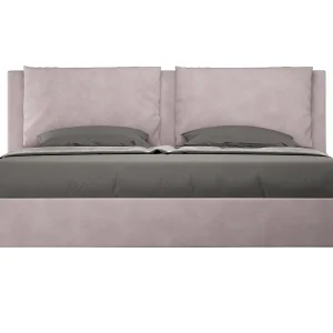 Gestoffeerd Bed 200×210 zonder lattenbodem microvezel lila Antea