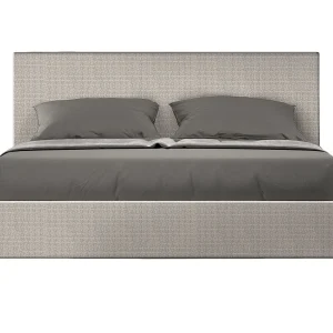 Gestoffeerd Bed 160×190 met lattenbodem stof Labirinto 01 wit Adele Gestoffeerd Bed 160×190 met lattenbodem stof Labirinto 01 wit Adele